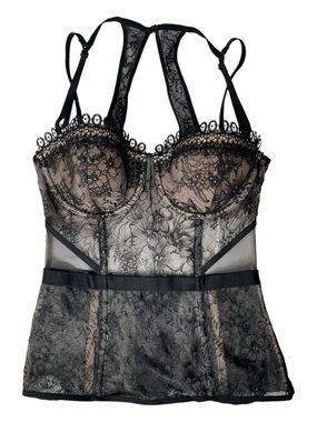 Victoria's Secret Black Lace Bustier